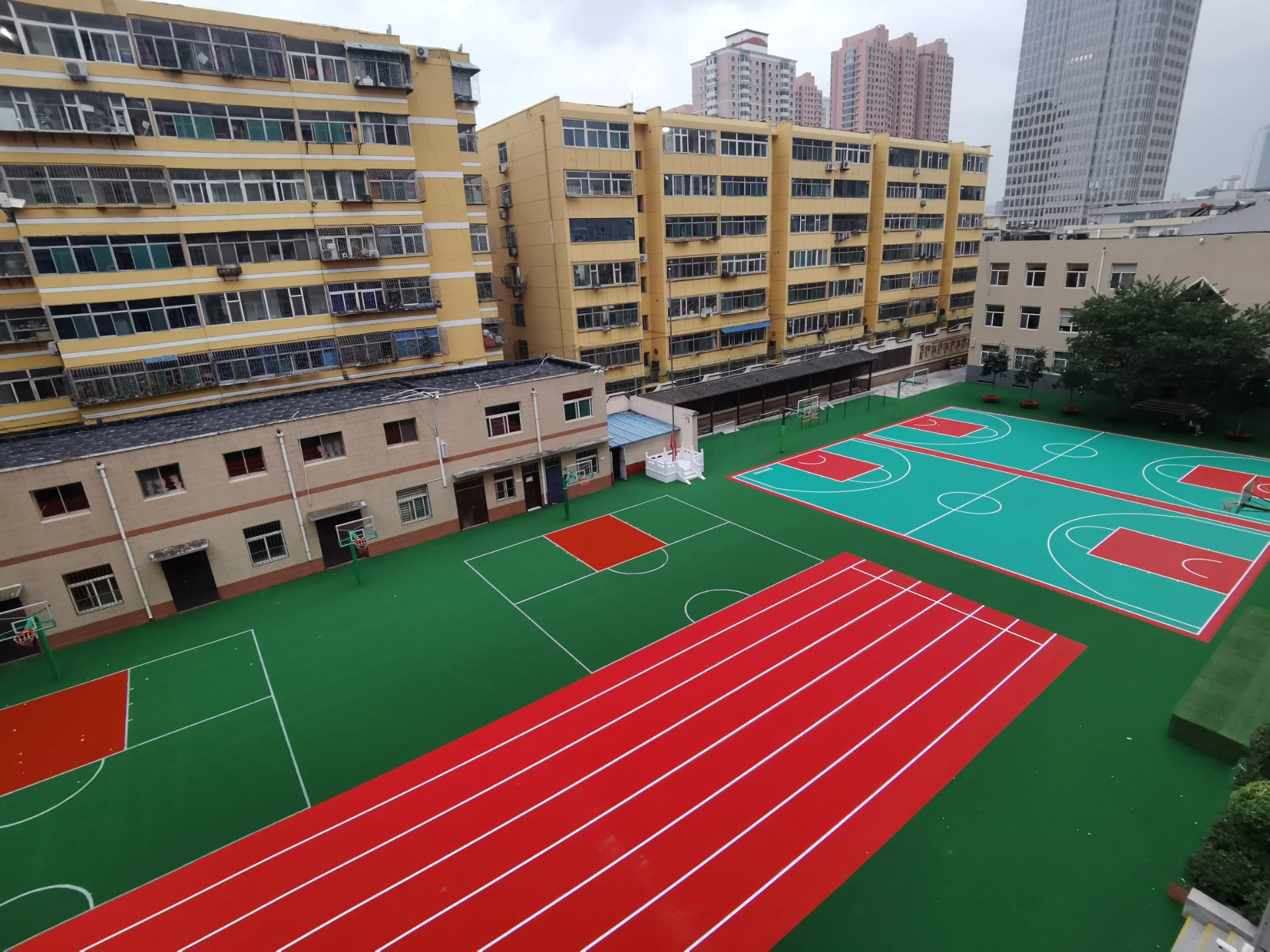 rubber playground mat 