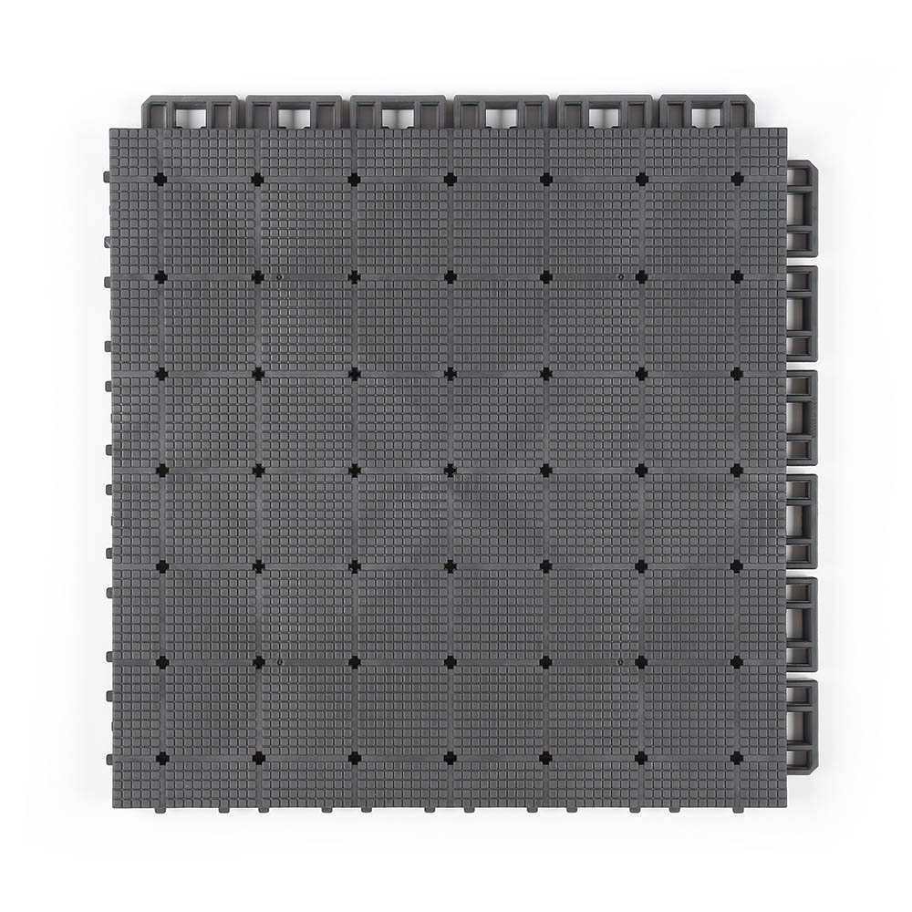 gray interlocking floor tiles