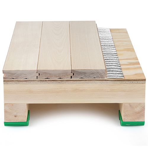 Grey Synthetic surface-rubber prefabricated track