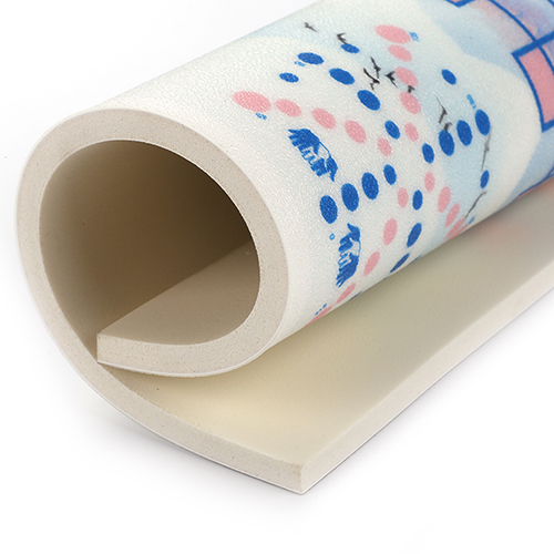 patterned vinyl floor tiles