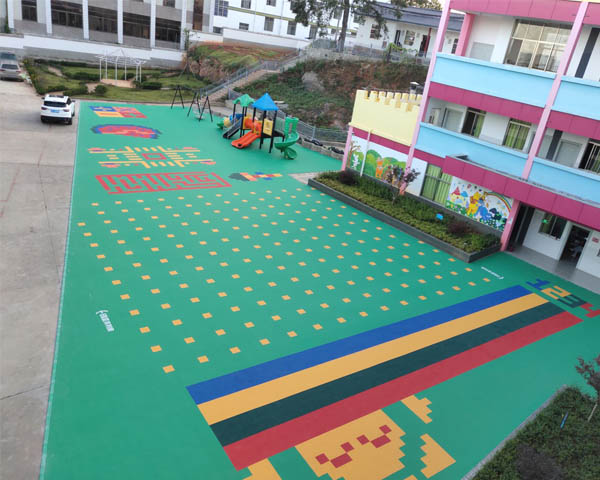 rubber matting for garden play area