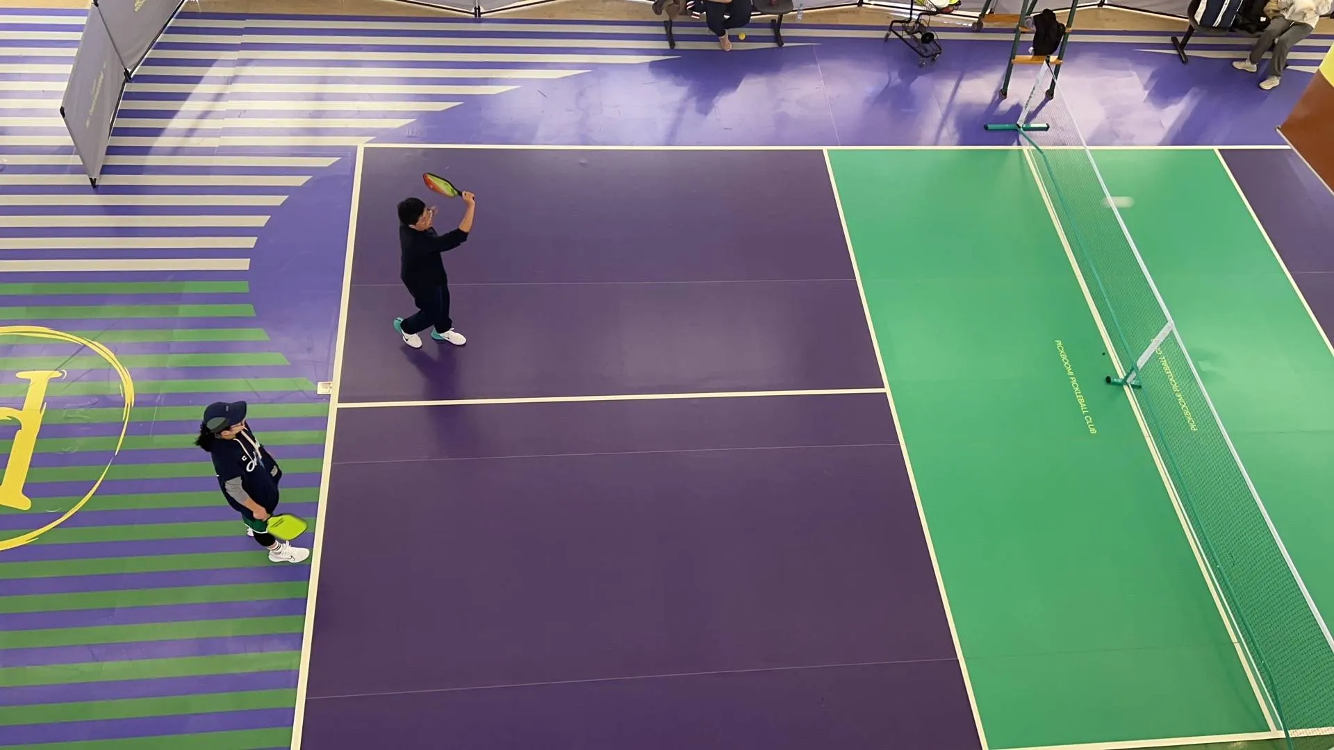 black gym floor mats